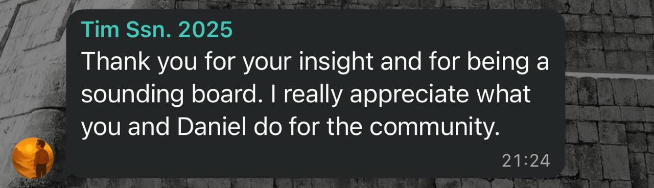 Testimonial from Tim, Sovereign Soul community member